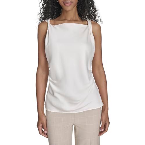 calvin klein women's suits top, cream, small