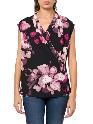calvin klein women's suits woven top,black multi, medium