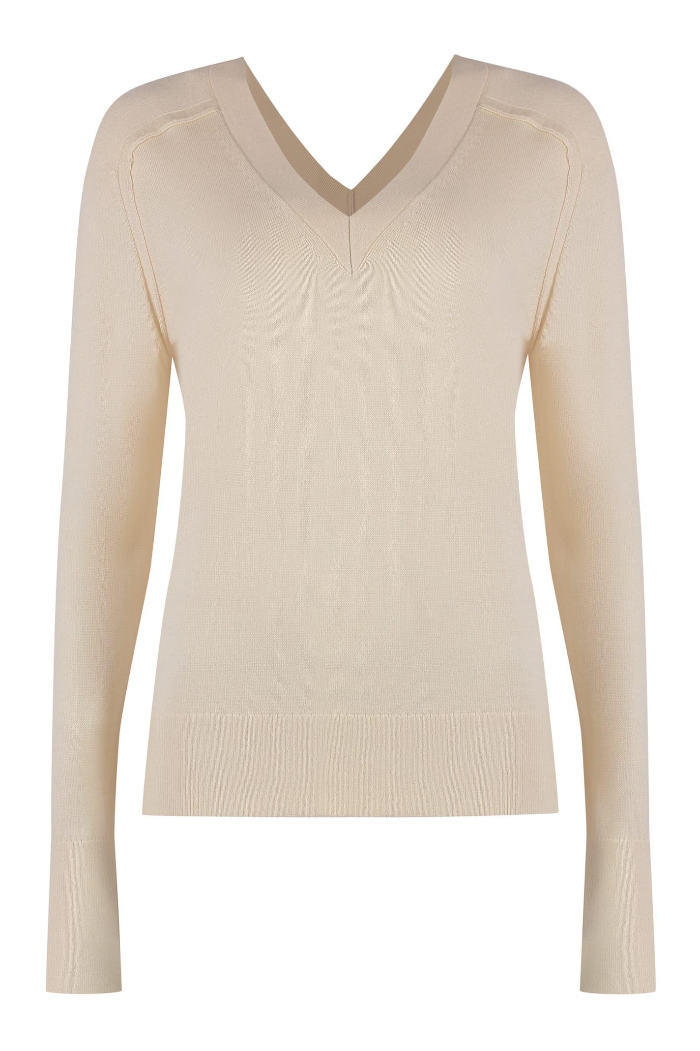 calvin klein wool v-neck sweater