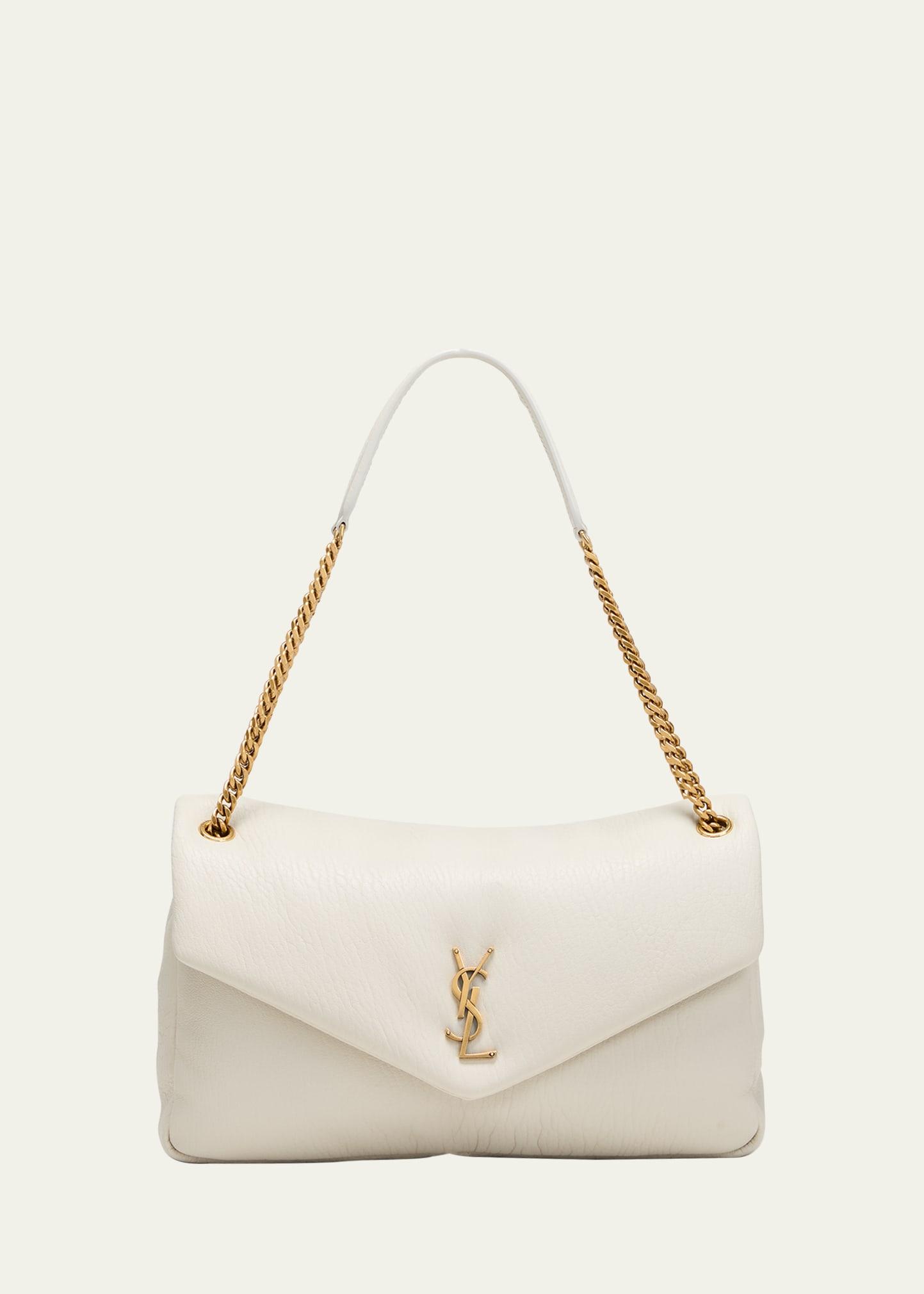 calypso large ysl shoulder bag in leather