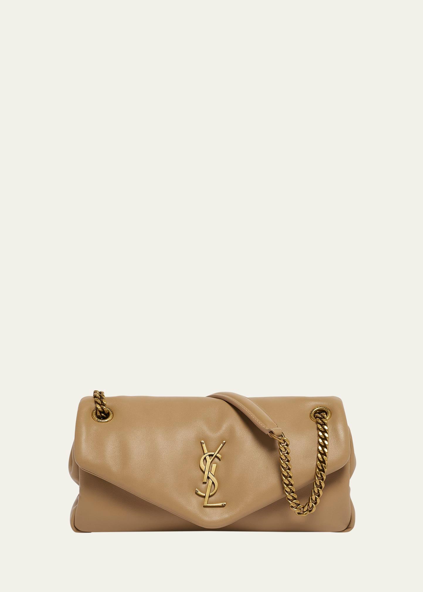 calypso small ysl shoulder bag in smooth padded leather