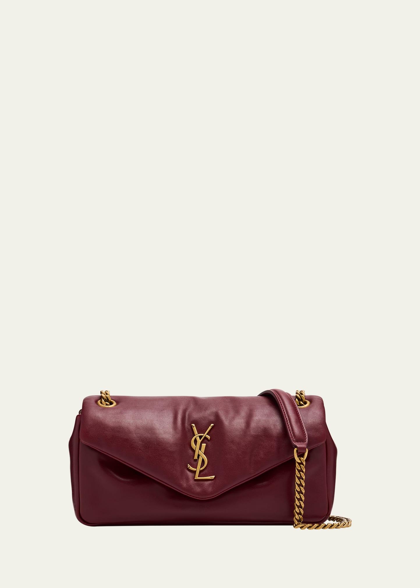 calypso small ysl shoulder bag in smooth padded leather