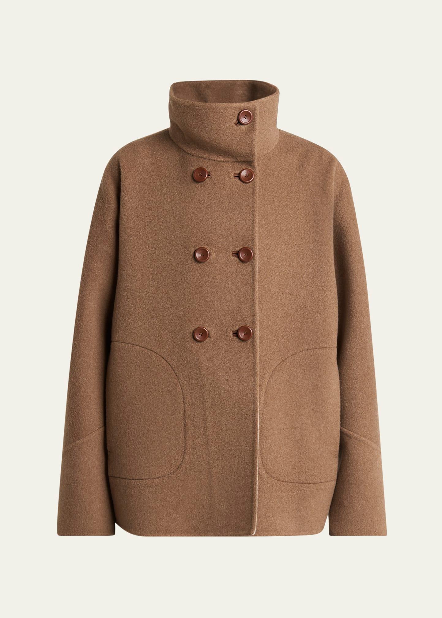 camden double-breasted cashmere peacoat
