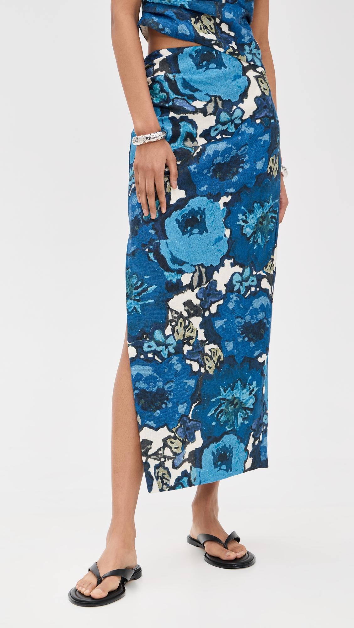 camellia midi skirt