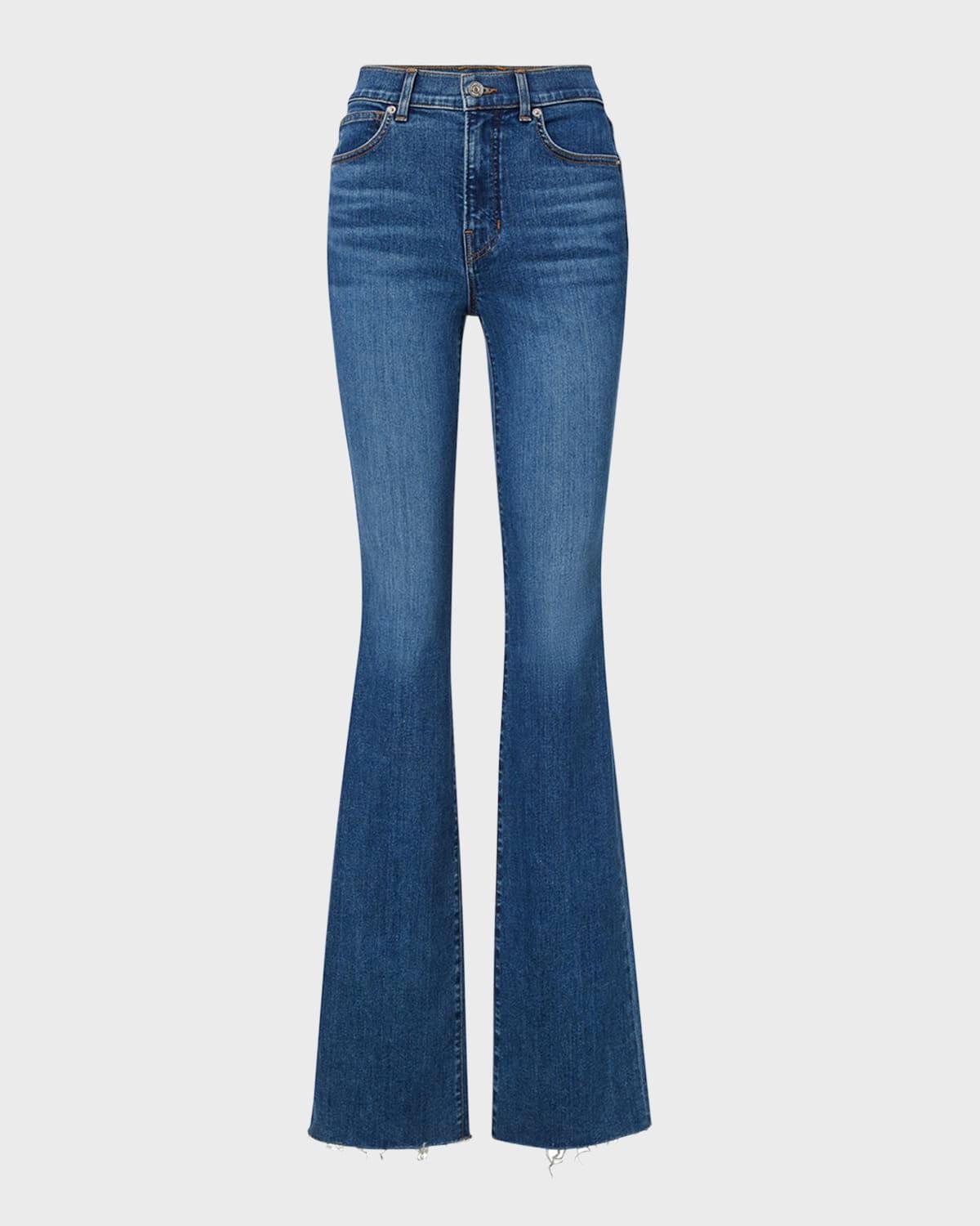 cameron bootcut raw hem jeans