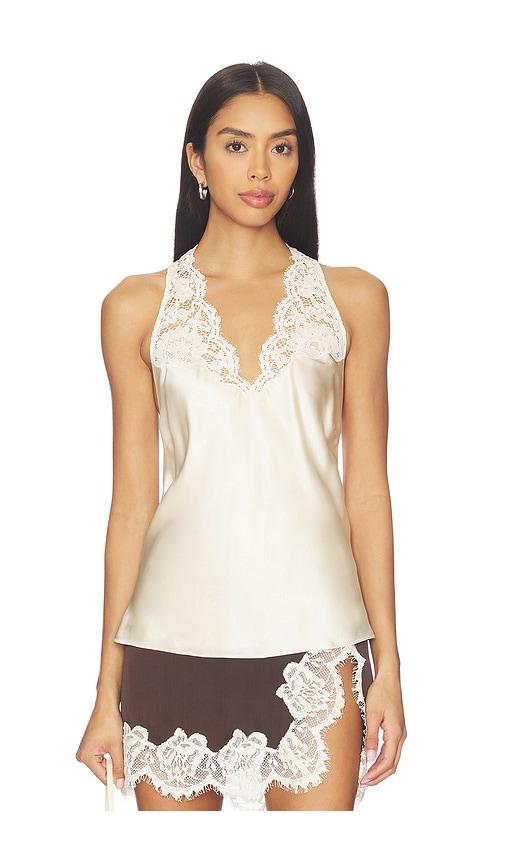 cami nyc clarisse camisole in beige.