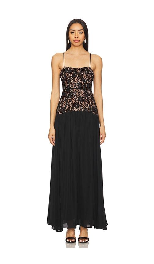 cami nyc corsica dress in black.