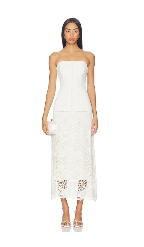 cami nyc imogene dress in white.