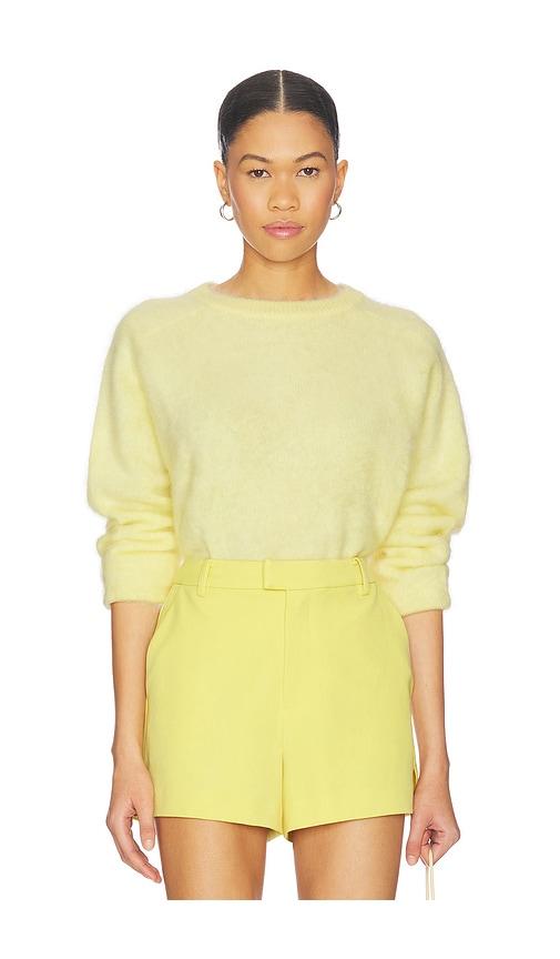 cami nyc niall cashmere sweater in lemon.
