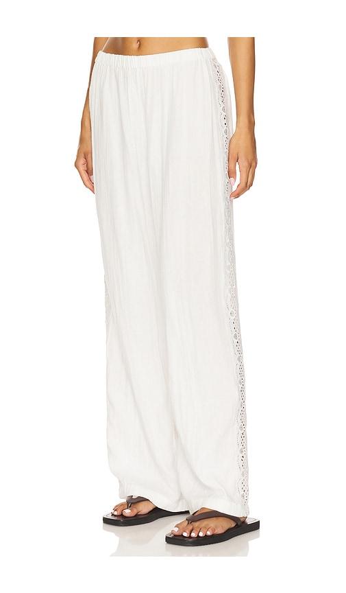 cami nyc positano pant in white.