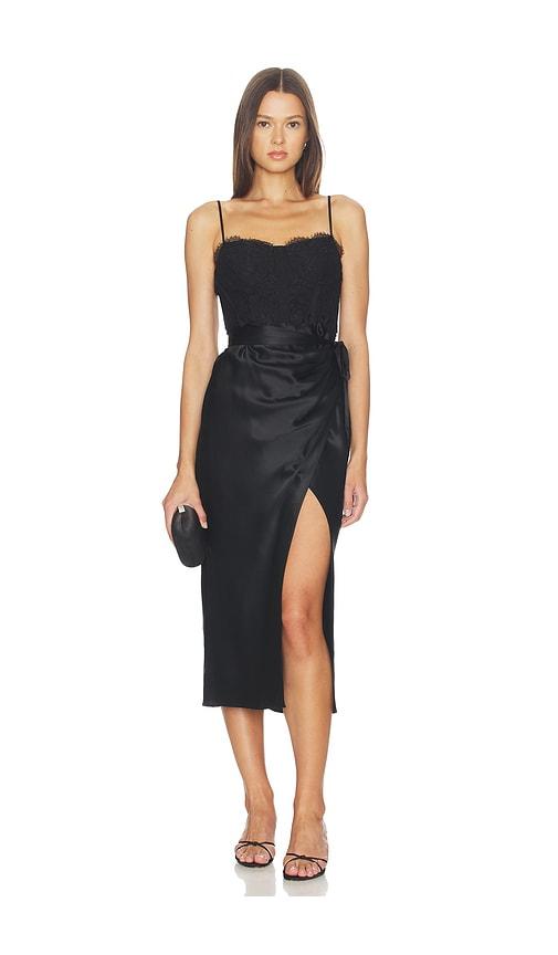 cami nyc tricia dress in black.