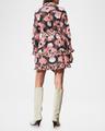 cami tiered-ruffle belted mini shirtdress
