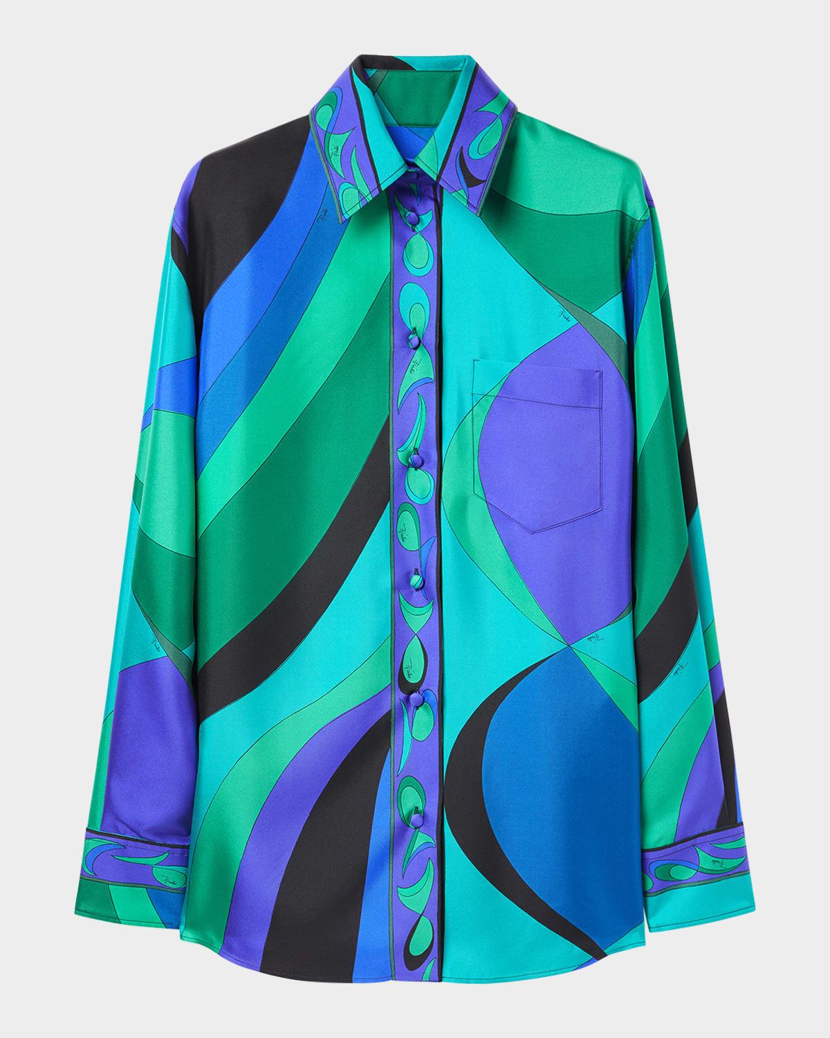 camicia silk twill blouse