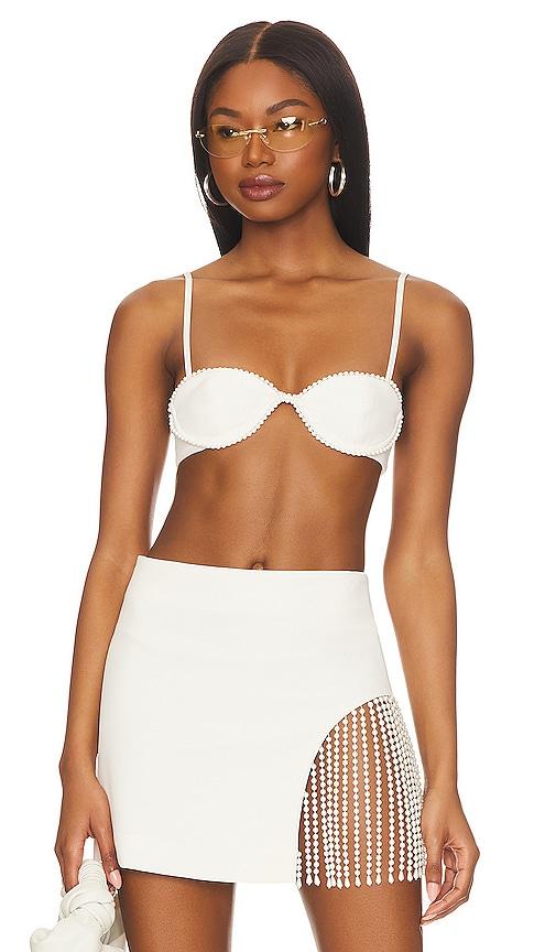 camila coelho camila bralette in ivory.
