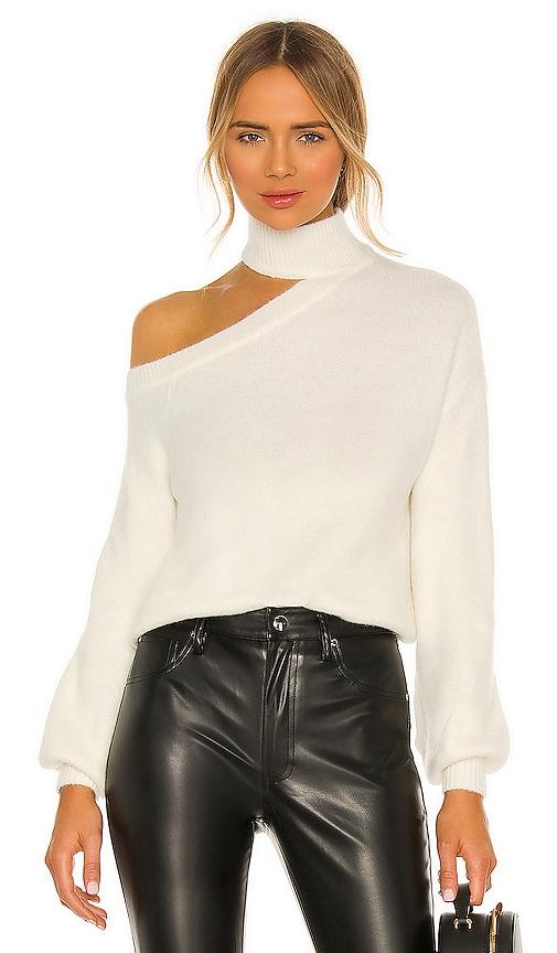 camila coelho davey sweater in ivory.