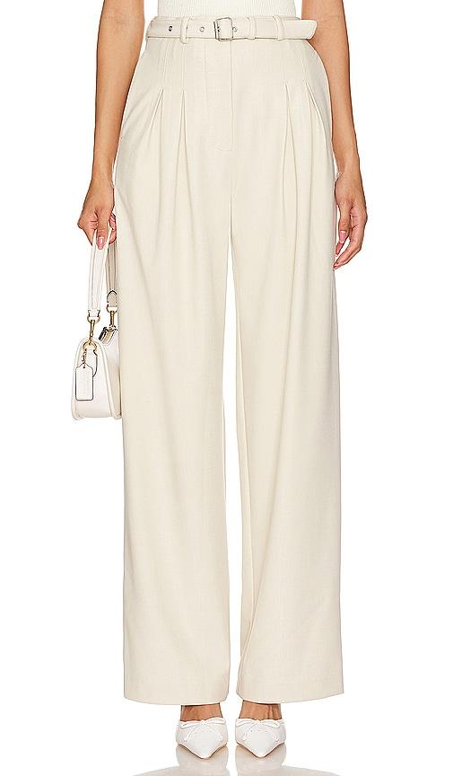 camila coelho daytona slacks in beige.