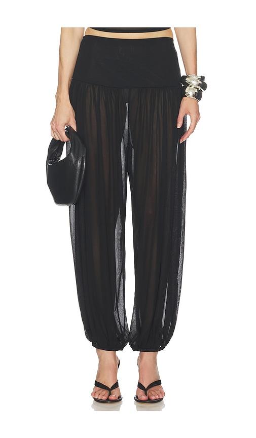 camila coelho emmaline pant in black.