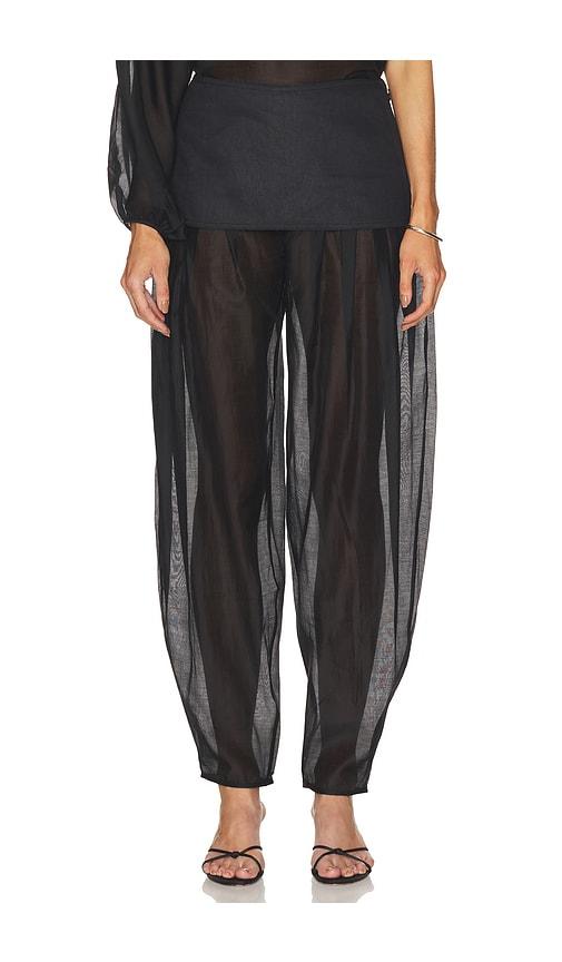 camila coelho evelia pant in black.