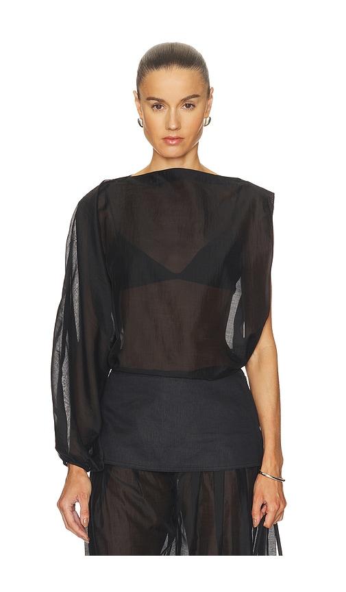 camila coelho evelia top in black.
