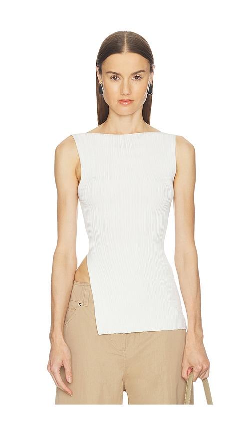 camila coelho haylen top in ivory.