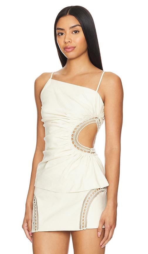 camila coelho joã£o top in beige.