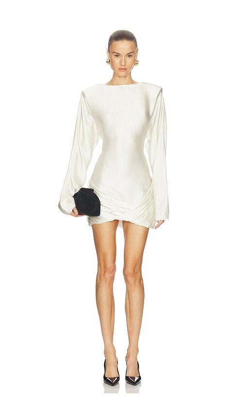 camila coelho marayla mini dress in ivory.
