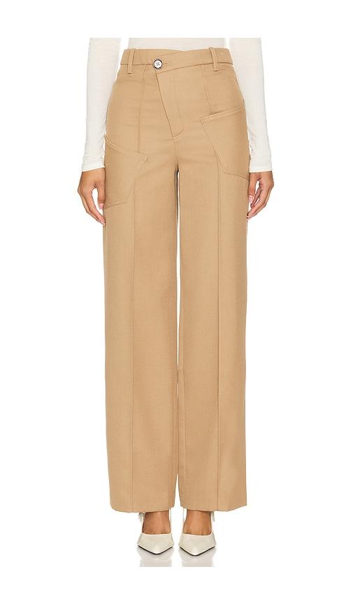 camila coelho mimi pant in taupe.