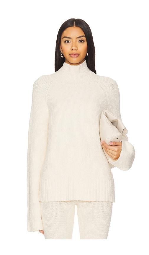 camila coelho nika sweater in ivory.