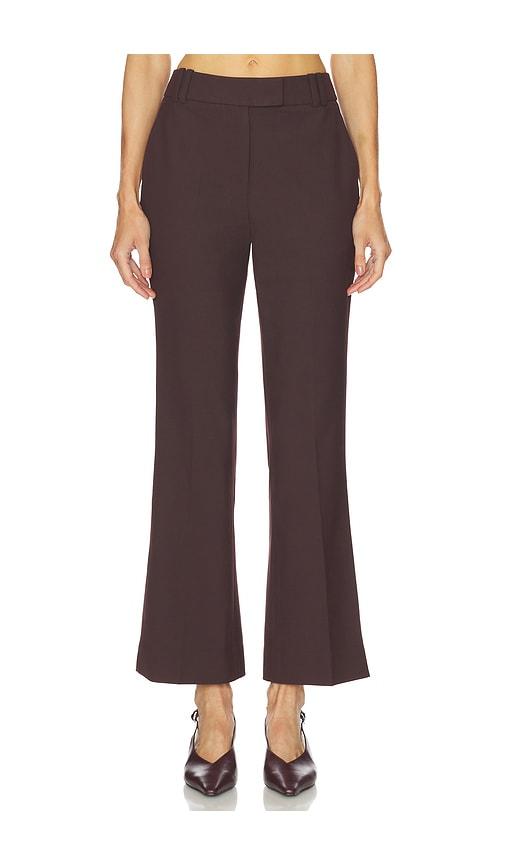 camila coelho noeme pant in burgundy.