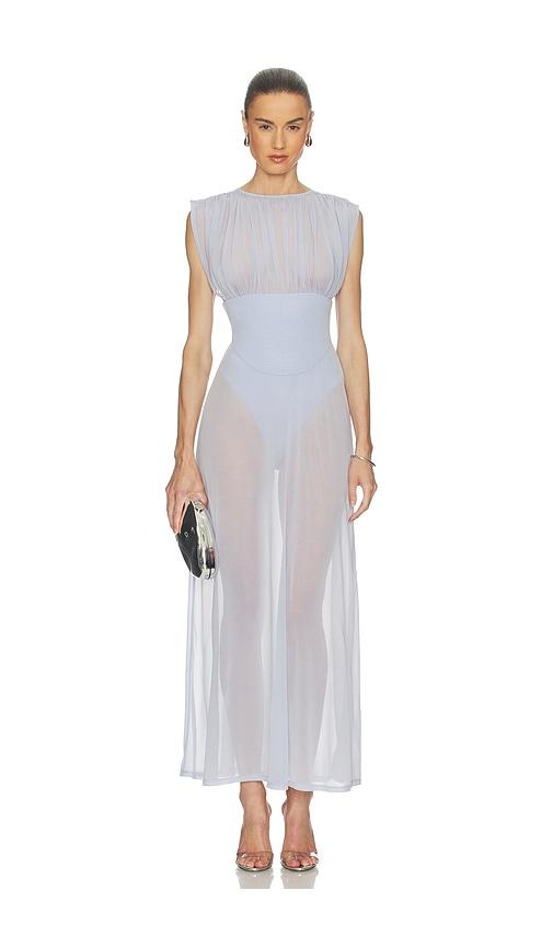 camila coelho ophelia dress in slate.