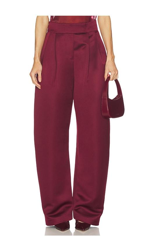 camila coelho reese pant in red.