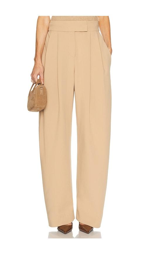 camila coelho reese pant in taupe.