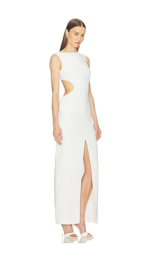 camila coelho selma maxi dress in ivory.