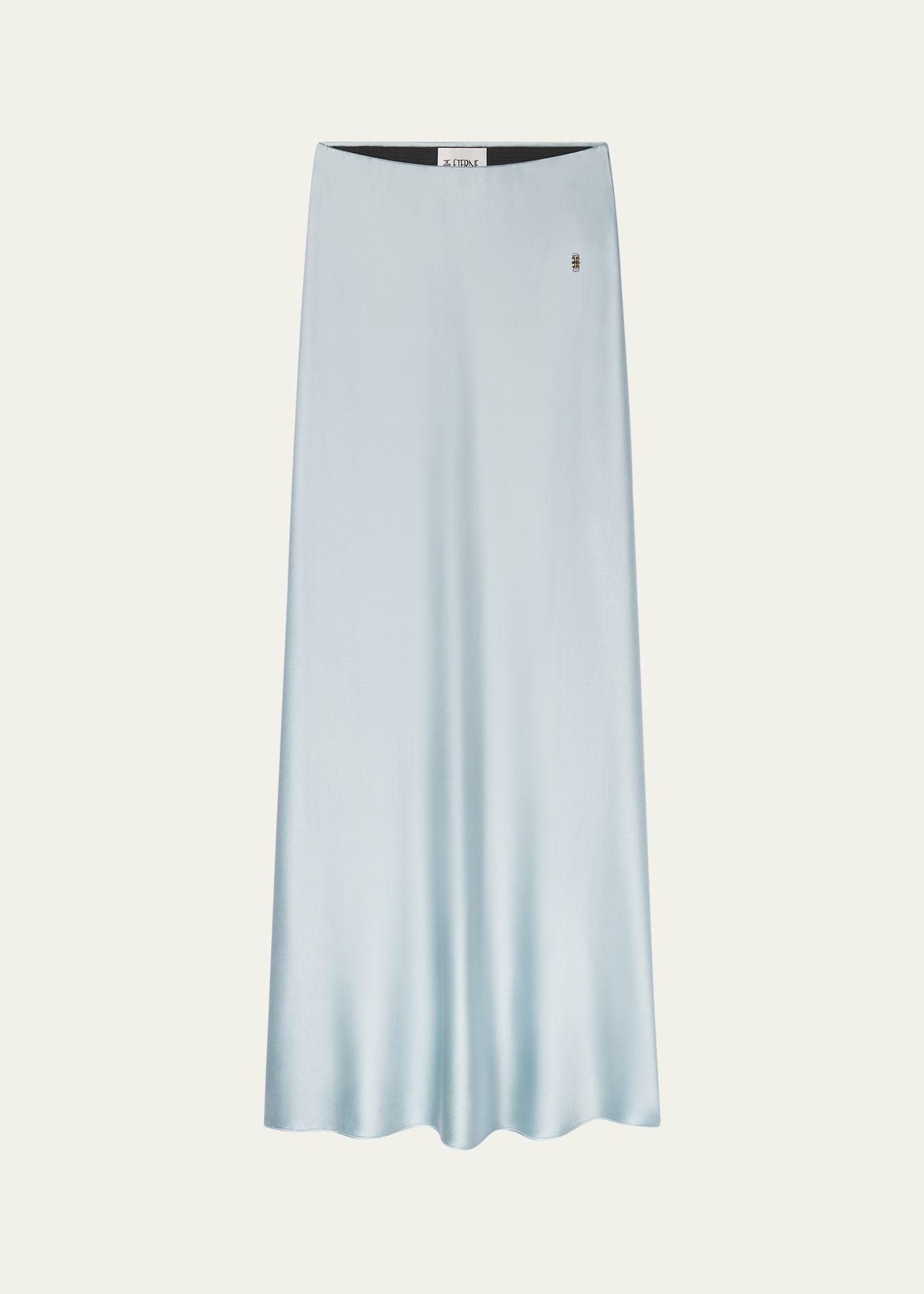camila silk midi skirt