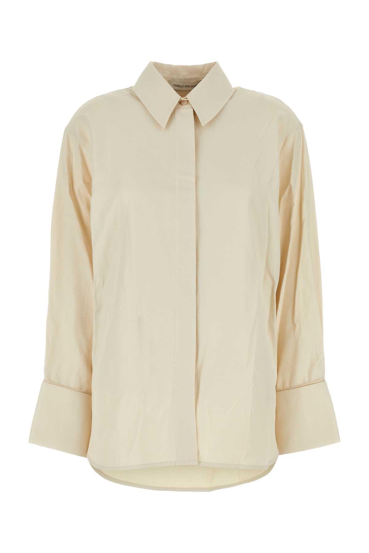 camilla and marc sand cotton and polyester cipher oversize shirt