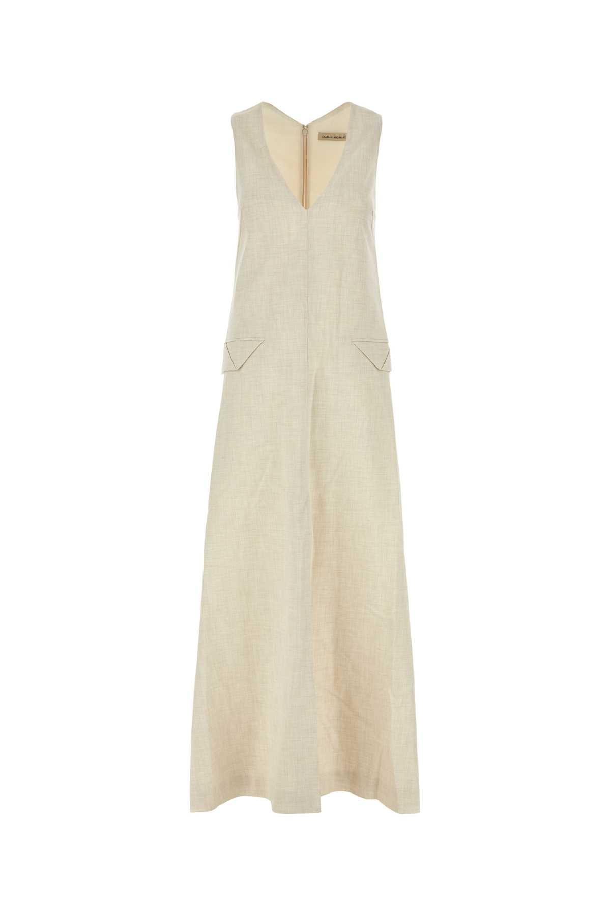 camilla and marc sand stretch polyester blend floris dress