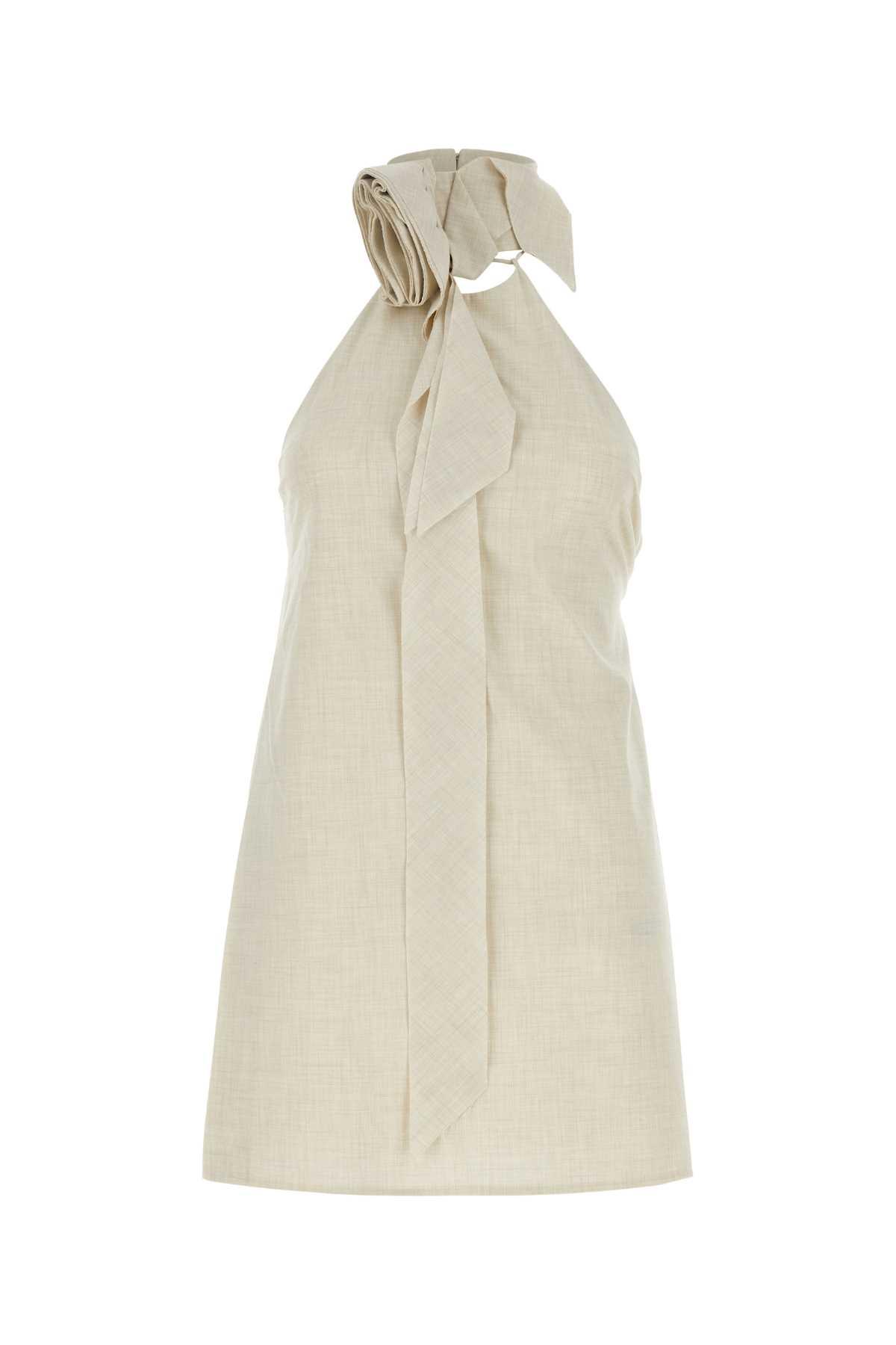 camilla and marc sand stretch polyester blend floris top