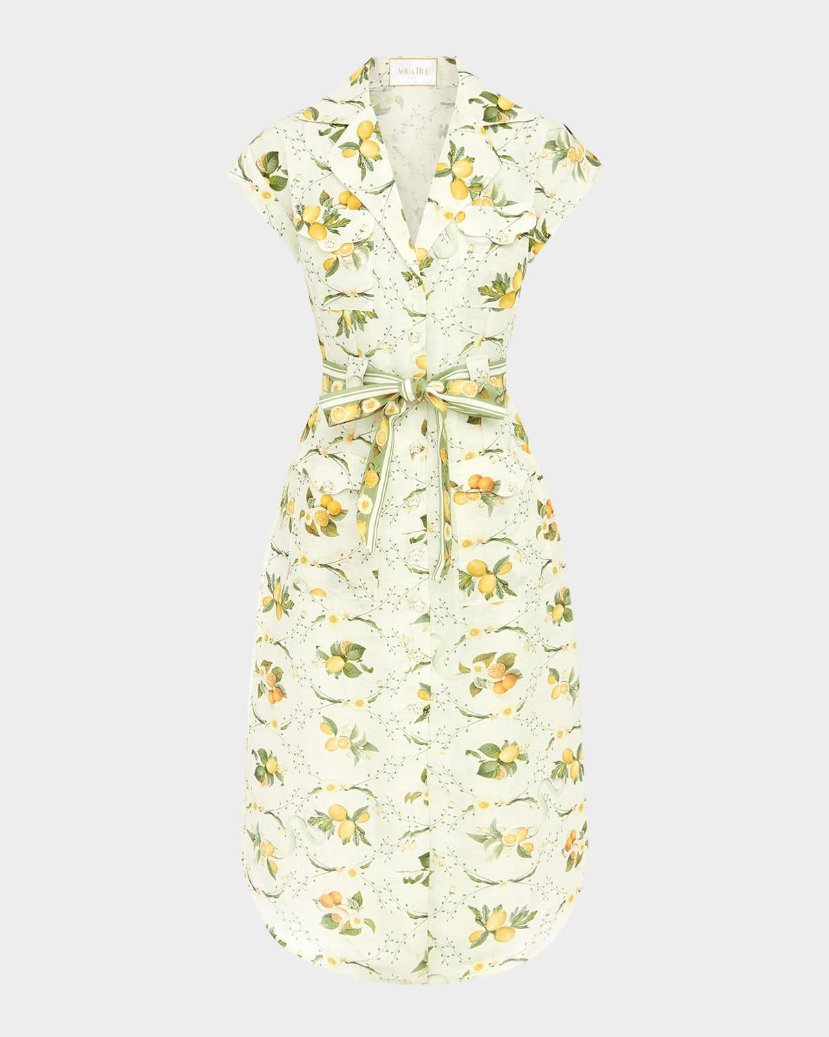 camilla belted midi shirtdress