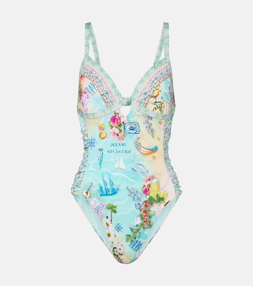 camilla embellished printed swimsuit