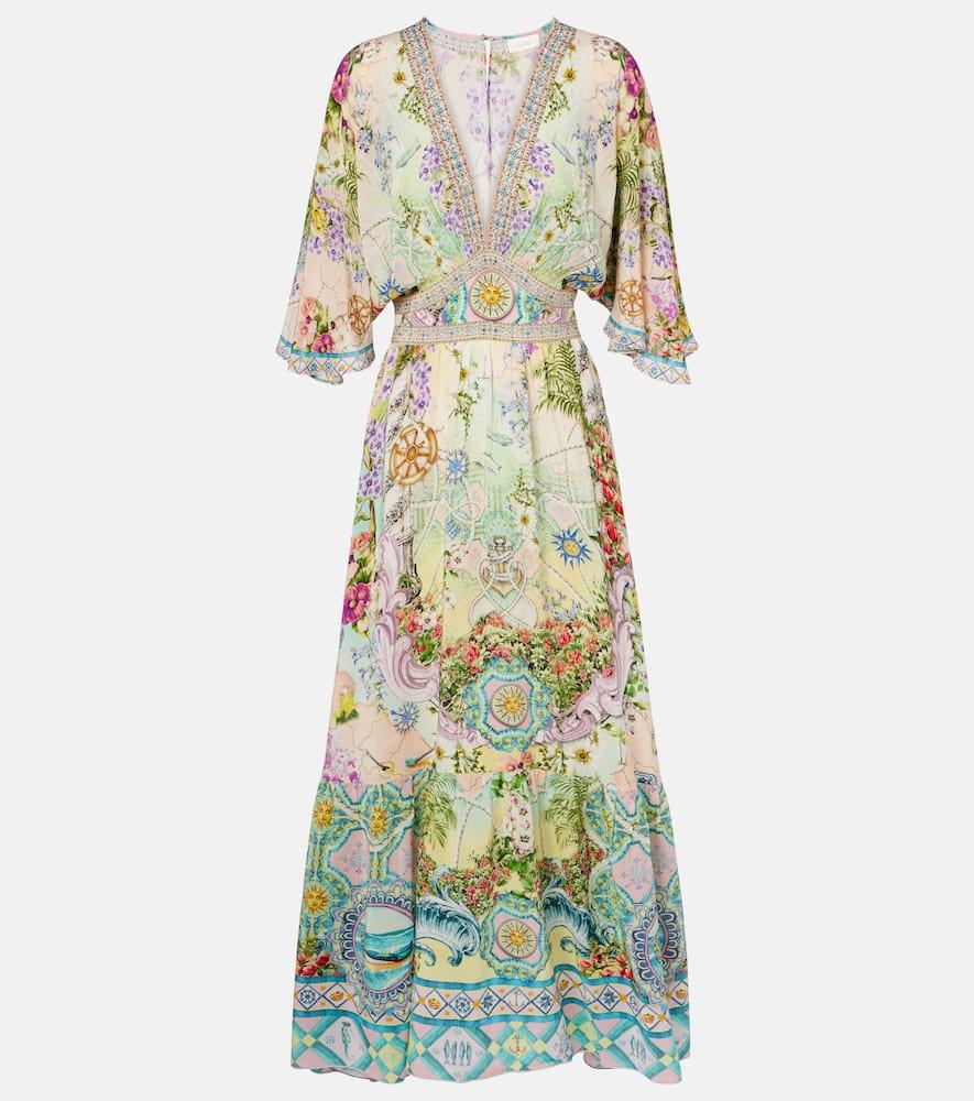 camilla embellished silk maxi dress