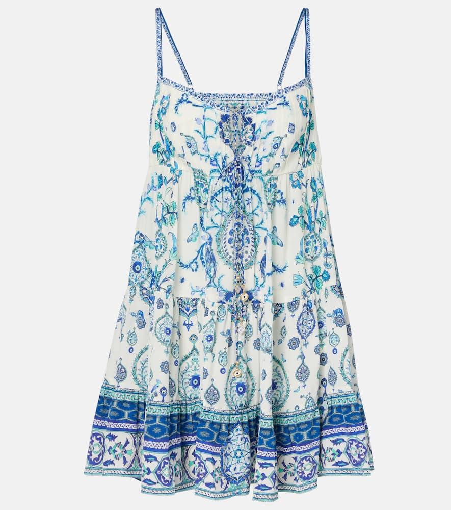 camilla isnik lullaby printed silk minidress