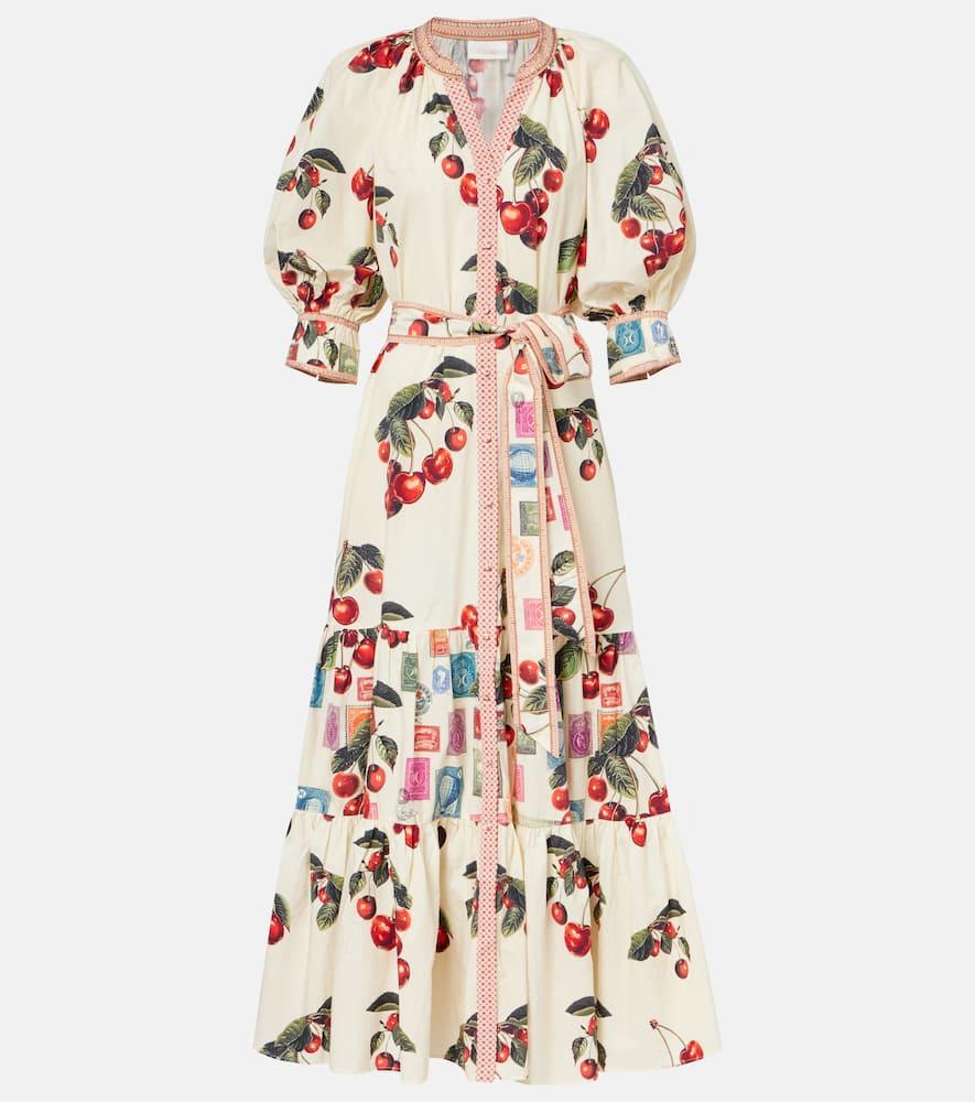 camilla notes from the road printed cotton shirt dress