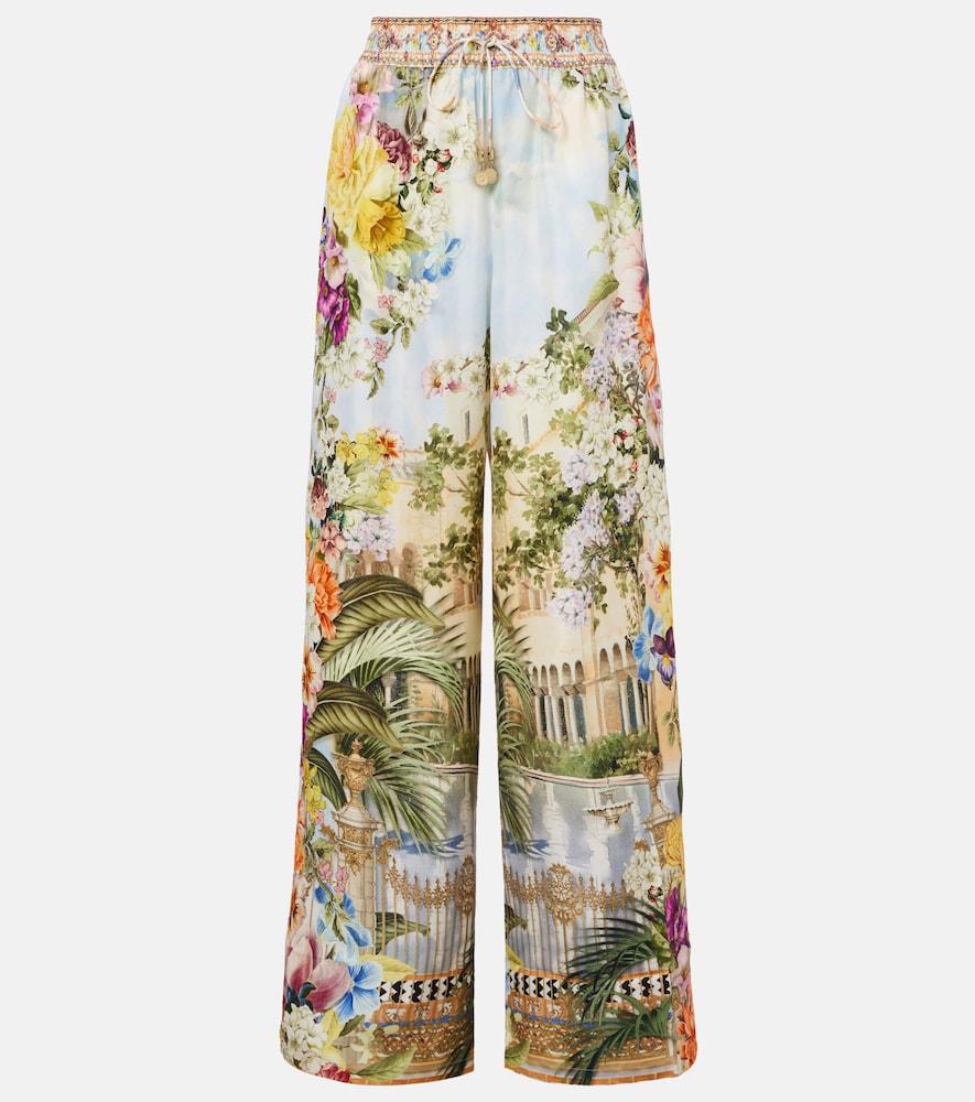 camilla printed silk wide