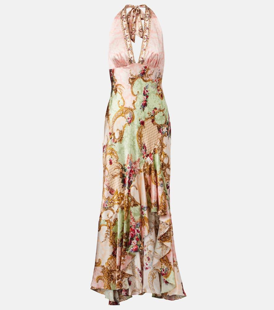 camilla queens quarters silk maxi dress
