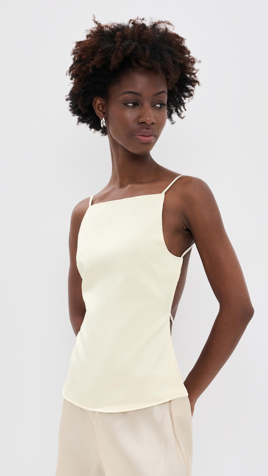 camille backless top
