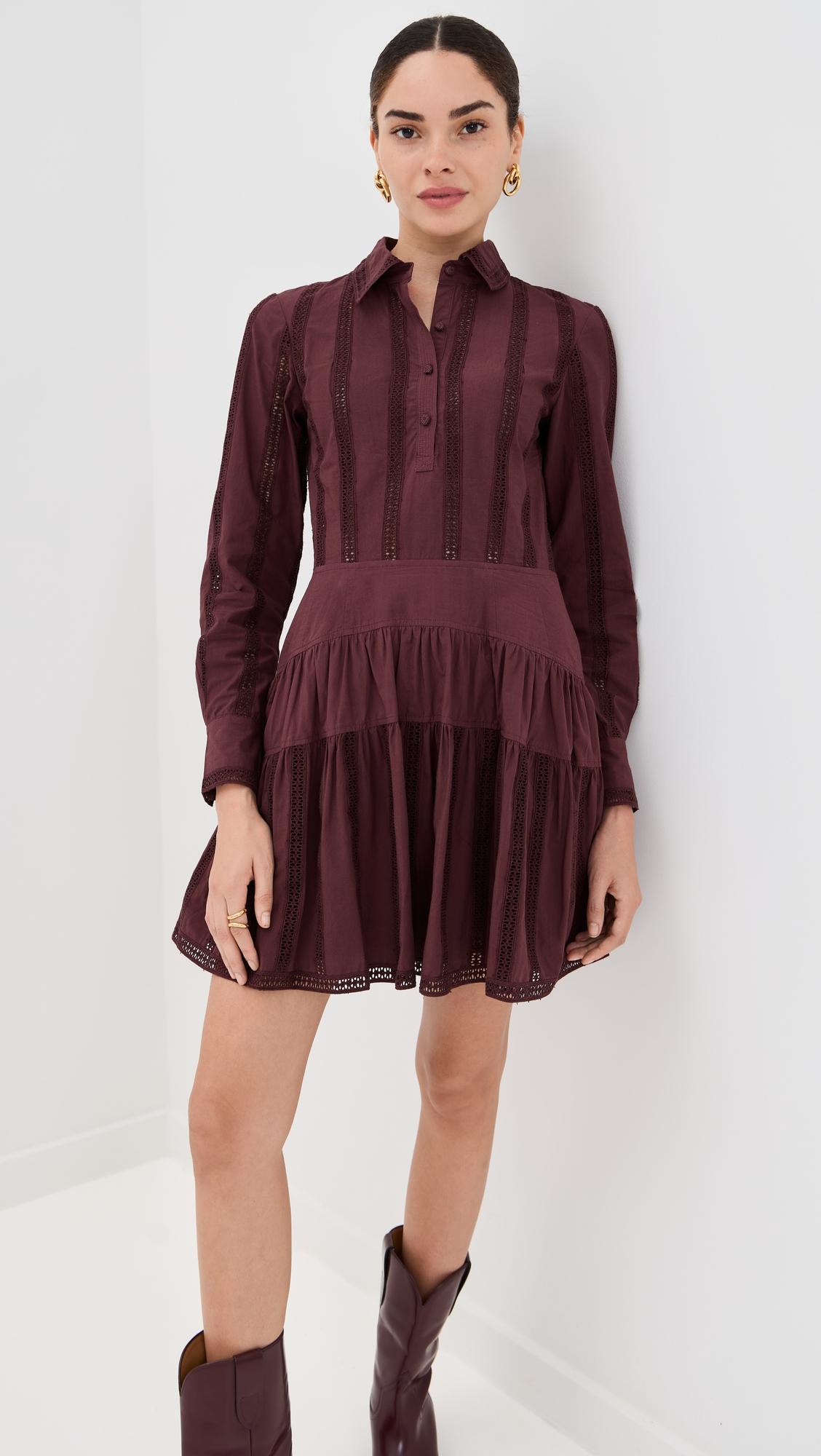camille long sleeve mini dress