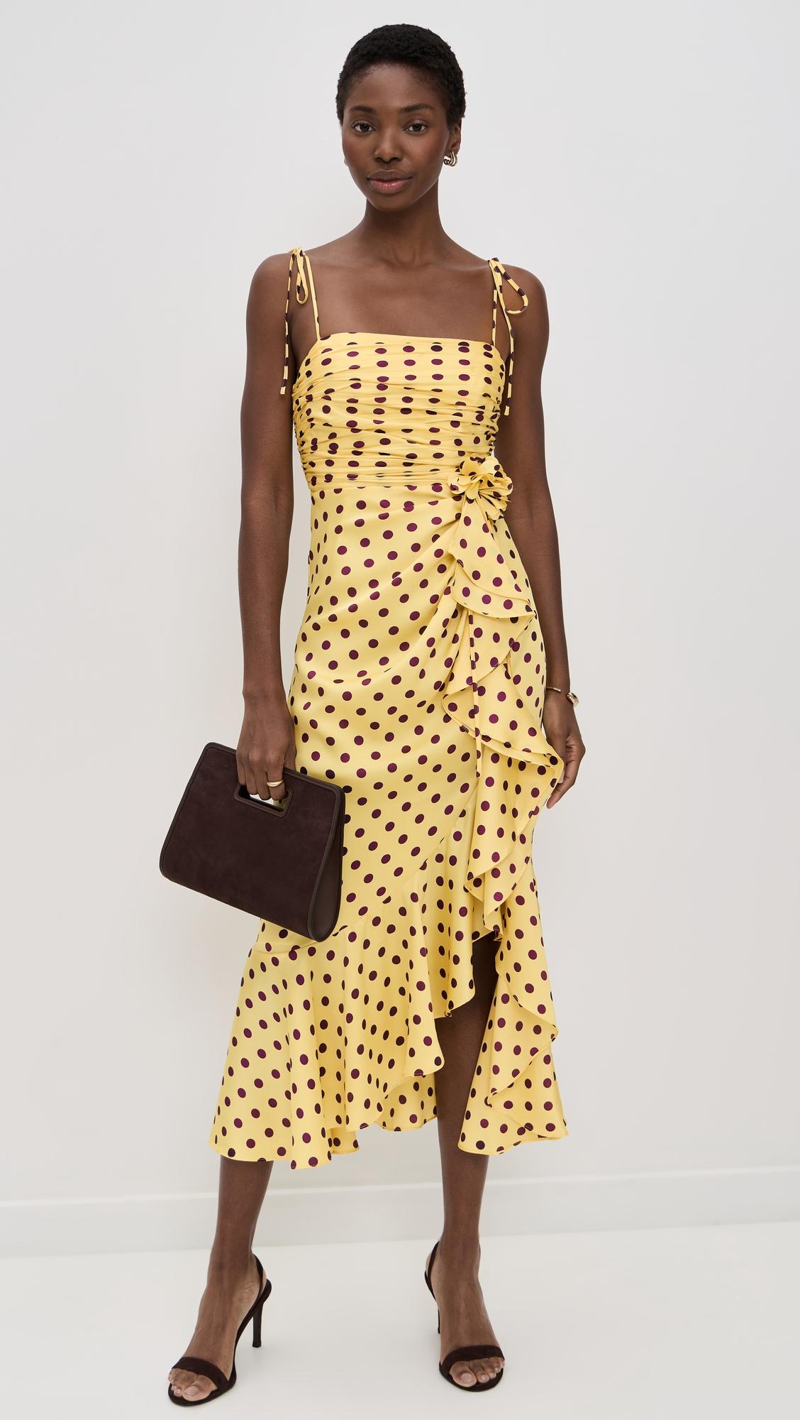 camille polka dot mireya dress