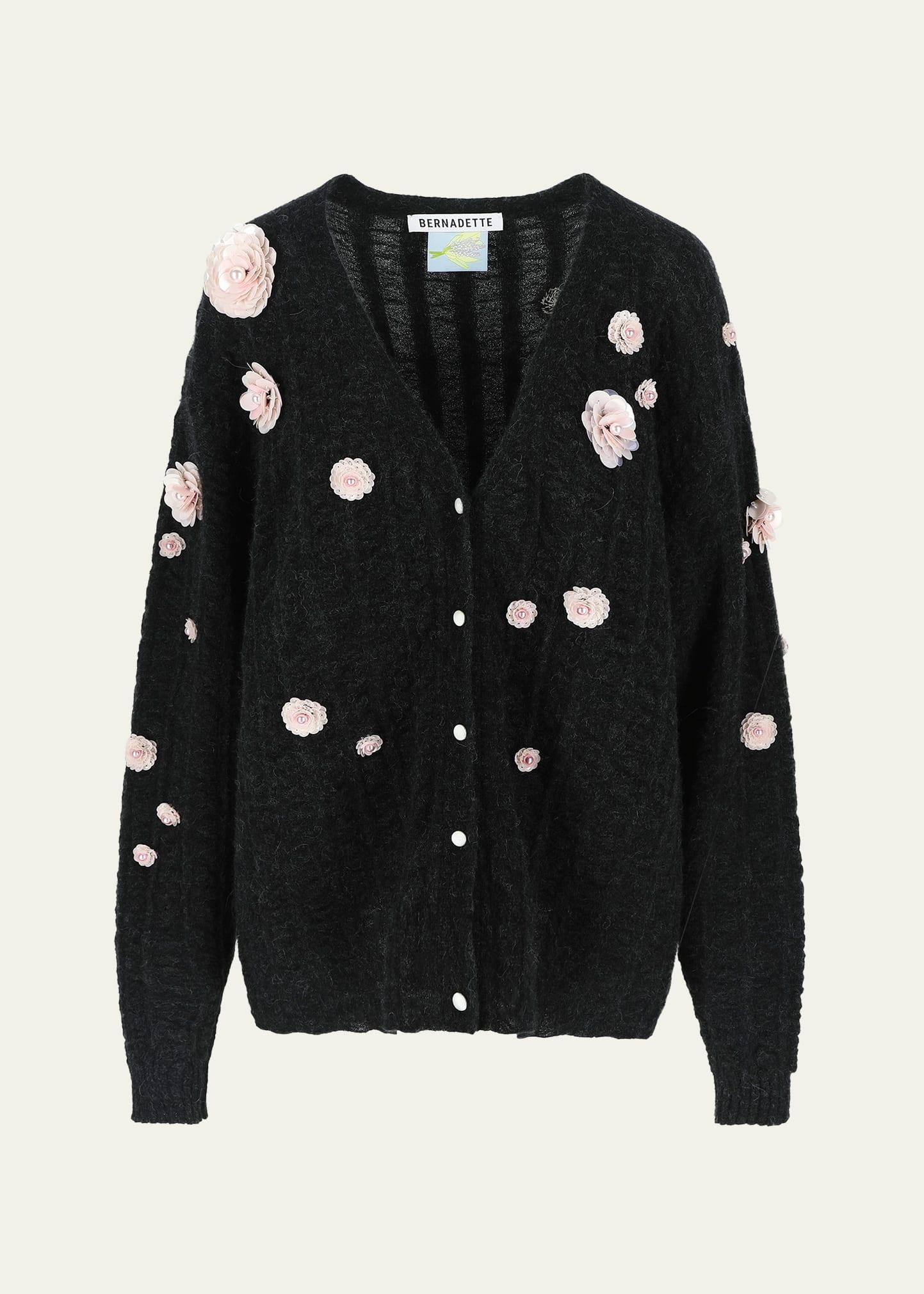 cammie embellished alpaca wool cardigan