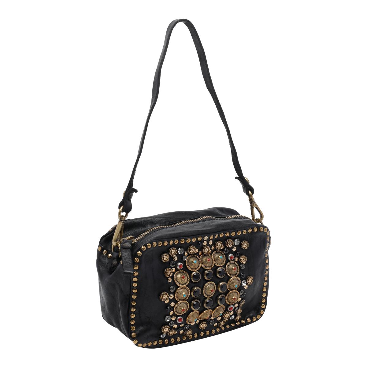 campomaggi black calf leather - women