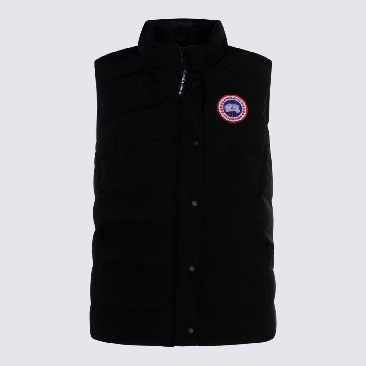 canada goose black gilet down jacket